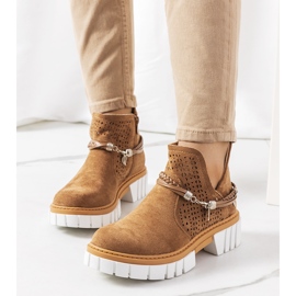 Brązowe botki Langridge 1