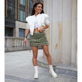 Kremowe ocieplane botki na platformie Rinaldo beżowy 1