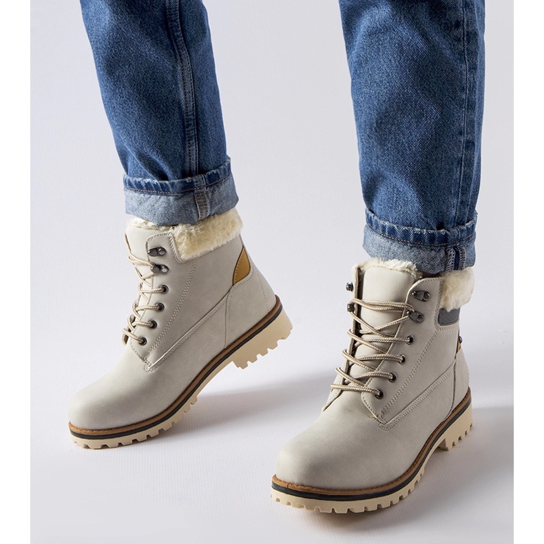 Szare ocieplane trapery Montalbino 1