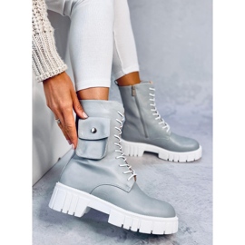 Workery z sakiewką Maruna L.GREY szare 2