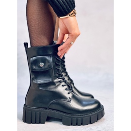 Workery z sakiewką Maruna Black czarne 1