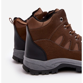 WR1 Męskie Klasyczne Buty Trekkingowe Brązowe Gometti 2