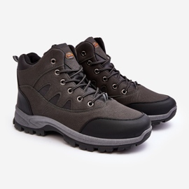 WR1 Męskie Klasyczne Buty Trekkingowe Szare Gometti 1