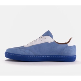 Marco Shoes Sportowe trampki z wysokiej jakości zamszu naturalnego niebieskie 4