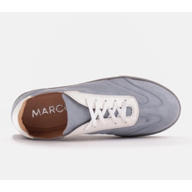 Marco Shoes Sportowe trampki z wysokiej jakości zamszu naturalnego szare 5