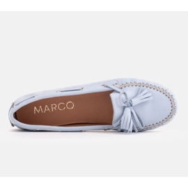 Marco Shoes Mokasyny z elastyczną podeszwą niebieskie 9