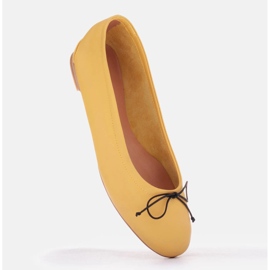 Marco Shoes Baletki Passo żółte 4