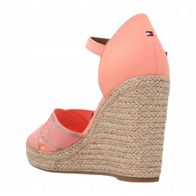 Buty Tommy Hilfiger Tommy Metallic High Wedge Sandal W FW0FW04753 pomarańczowe 1