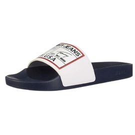 Tommy Hilfiger Klapki Tommy Jeans Patch Pool Slide M EM0EM00470 białe 1