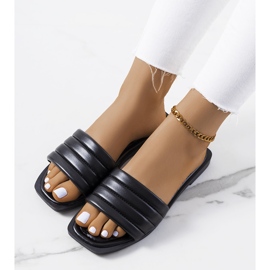 Czarne klapki damskie Keulen 1