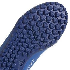 Buty piłkarskie adidas X Crazyfast.4 Tf Jr IE4067 niebieskie 3