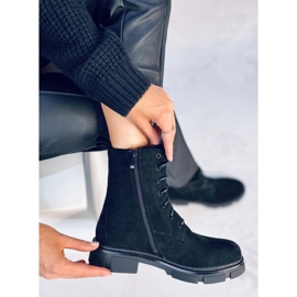 Workery sznurowane Turner Black czarne 1