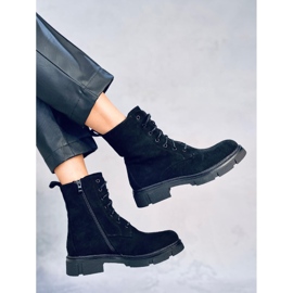 Workery sznurowane Turner Black czarne 2