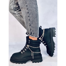 Botki traperki Hudson Black czarne 2