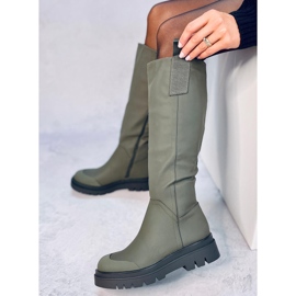 Oficerki damskie Gibbs Army Green zielone 1