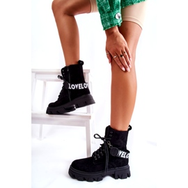 Seastar Zamszowe Wysokie Botki Z Ociepleniem Czarne 3