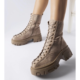 Brązowe trapery zdobione wiązaniem Amola 1