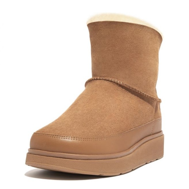 Buty FitFlop GEN-FF Mini Double-Faced Shearling Boots W GS6-A69 beżowy 1