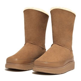 Buty FitFlop GEN-FF Short Double-Faced Shearling Boots W GO9-A69 brązowe 2