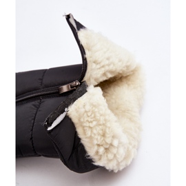 Damskie Ocieplane Śniegowce Progress PROGJ-22-136 Czarne 2