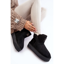 Wegańskie Wodoodporne Śniegowce Na Platformie D.Franklin DFSH371004 Czarne 1