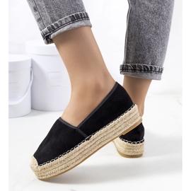 Czarne espadryle ażurowe Capelle 2
