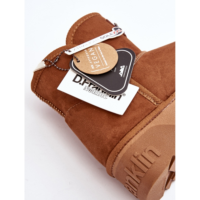 Wegańskie Wodoodporne Śniegowce Na Platformie D.Franklin DFSH371004 Brązowe 2