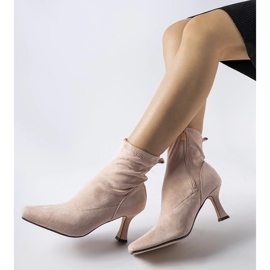 Różowe botki na niskim obcasie Lucerne 1