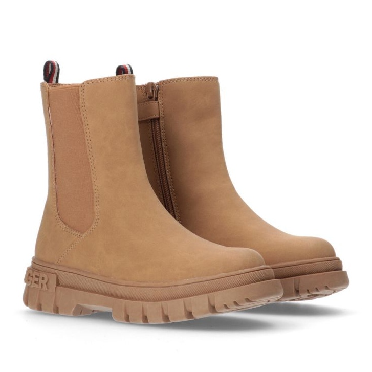 Botki Tommy Hilfiger Bootie Cognac W T3A5-33059-0315582-582 brązowe 1