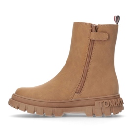 Botki Tommy Hilfiger Bootie Cognac W T3A5-33059-0315582-582 brązowe 2