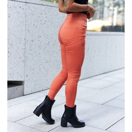 Czarne ocieplane klasyczne botki na słupku Caio 2