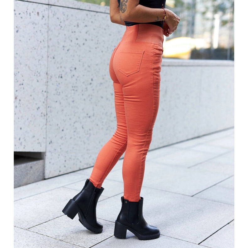 Czarne ocieplane klasyczne botki na słupku Caio 2