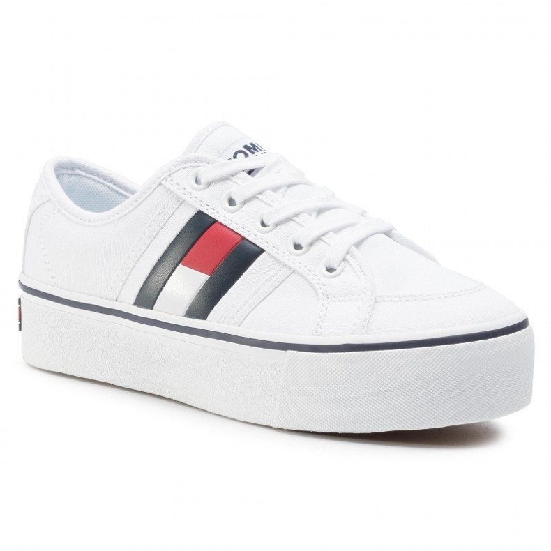 Tommy Hilfiger Buty Tommy Jeans Flatform Flag Sneaker EN0EN00944-YBR białe 1