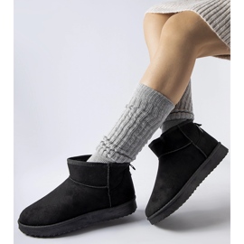 Czarne ocieplane krótkie śniegowce Guglielma 1