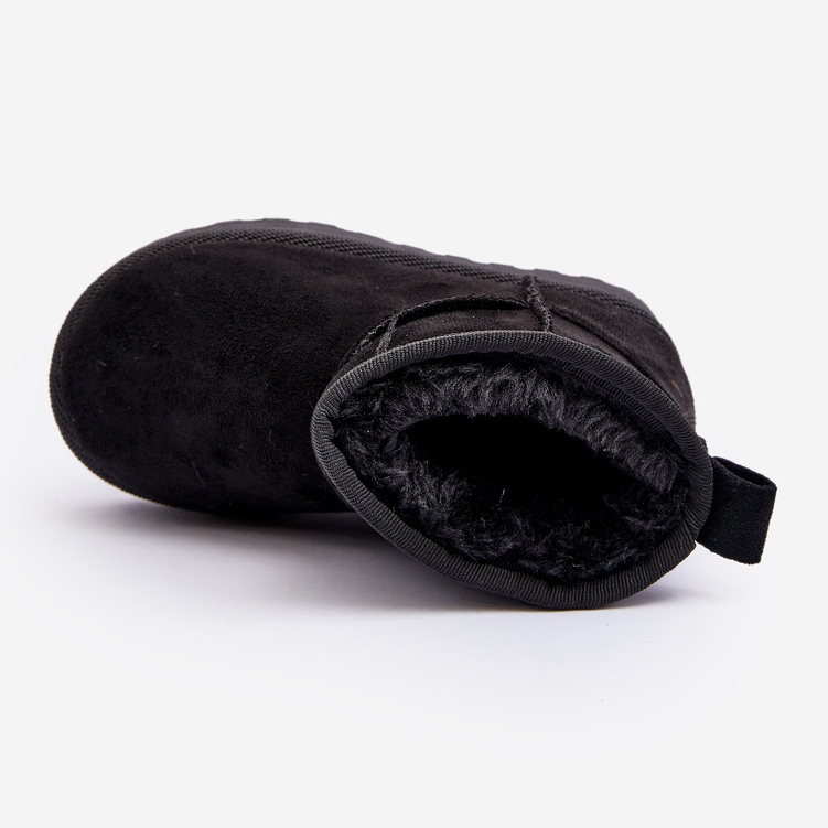 Dziecięce Śniegowce Botki Ocieplane Czarne Nallita 1