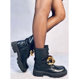 Botki glany sznurowane Barkley Black czarne 2