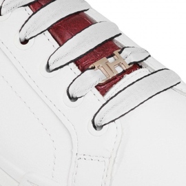 Buty Tommy Hilfiger Branded Outsole Croc Sneaker W FW0FW05214-YBR białe 5