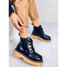 Botki Glany Gaia BLACK+Y czarne 1