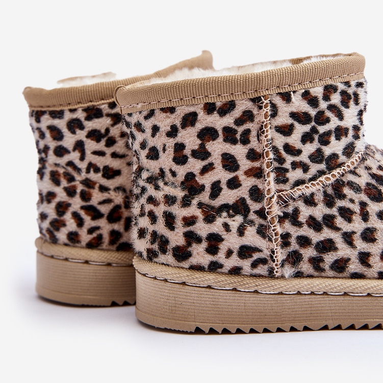 Dziecięce Ocieplane Botki Śniegowce Beżowe Gooby beżowy 2