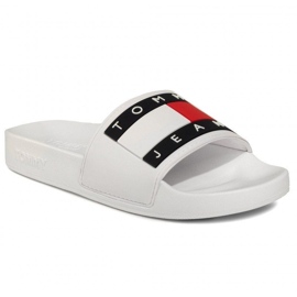 Tommy Hilfiger Klapki Tommy Jeans Flag Pool Slide W EN0EN00474-YBS białe 1