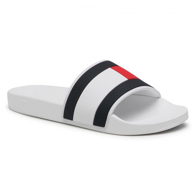 Klapki Tommy Hilfiger Essential Flag Pool Slide M FM0FM03484-YBR białe 1