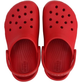 Chodaki dla dzieci Crocs Toddler Classic Clog czerwone 206990 6EN 2
