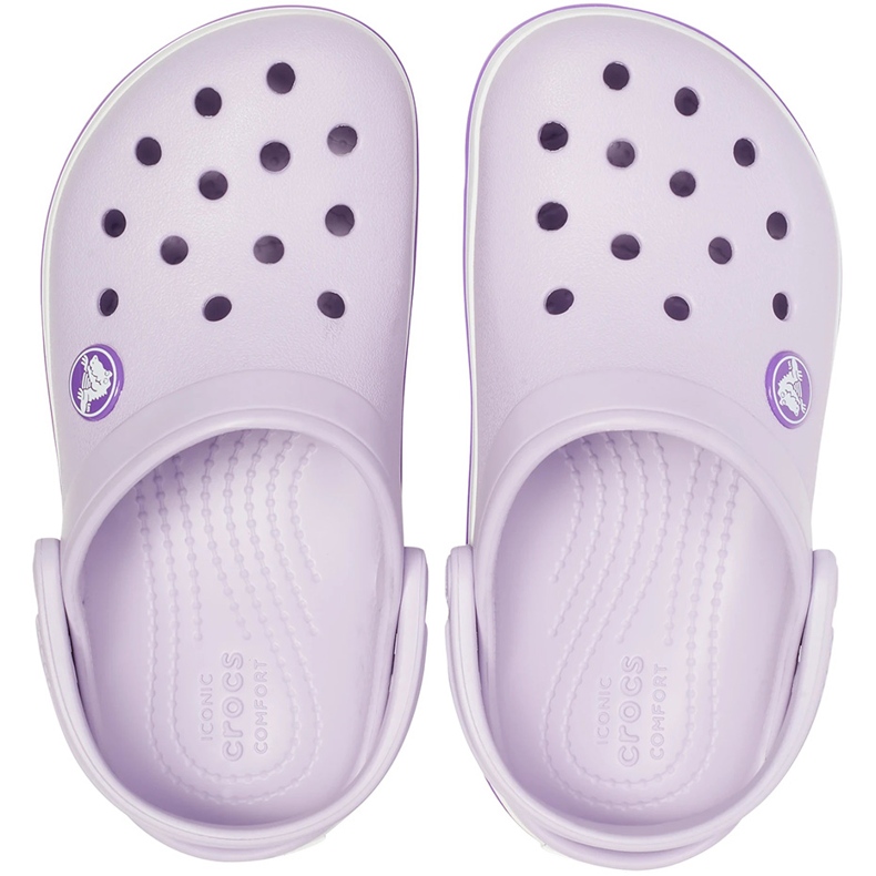 Chodaki dla dzieci Crocs Kids Toddler Crocband Clog lawendowe 207005 5P8 2