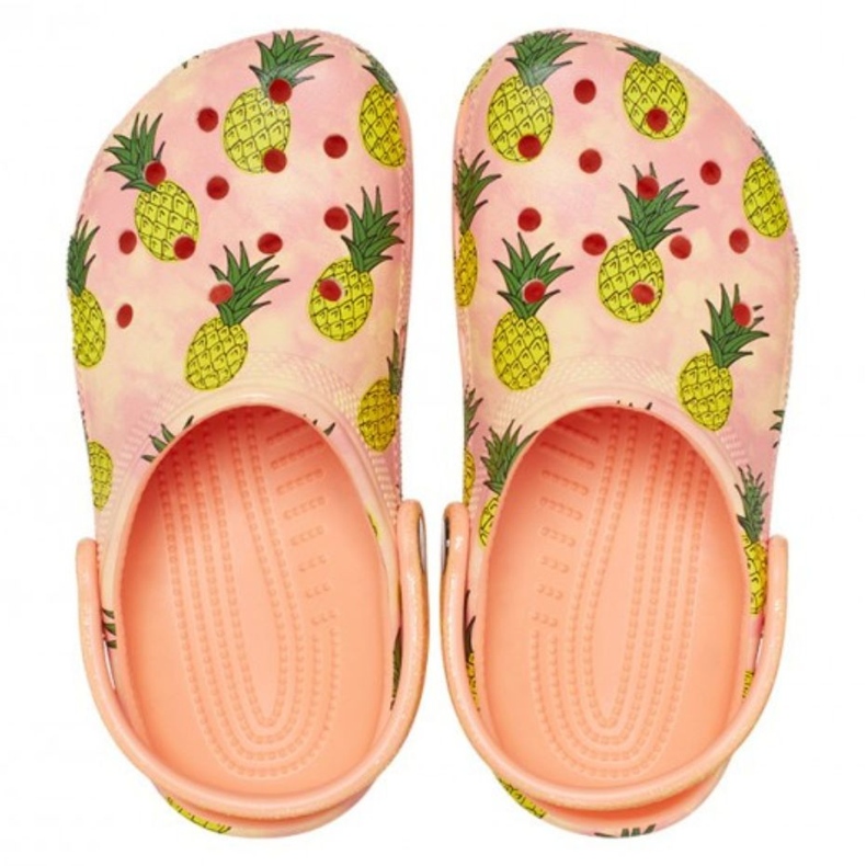 Chodaki dla dzieci Crocs Classic Party Kids pomarańczowe 207826 83E 2