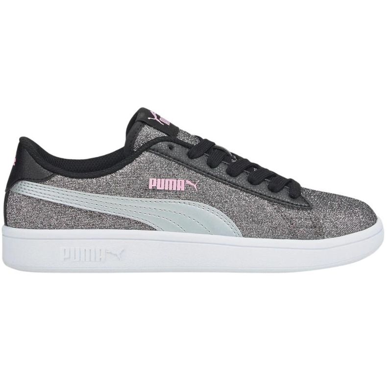 Buty dla dzieci Puma Smash v2 Glitz Glam srebrne 367377 26 srebrny 1
