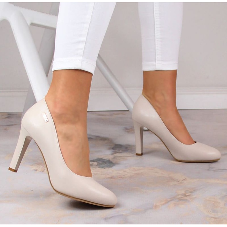 Czółenka Sergio Leone W SK3AR jasno szare 2