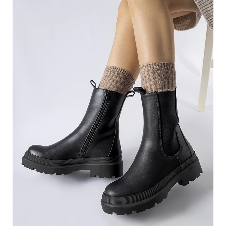 Czarne botki lekko ocieplane Bethesda 1