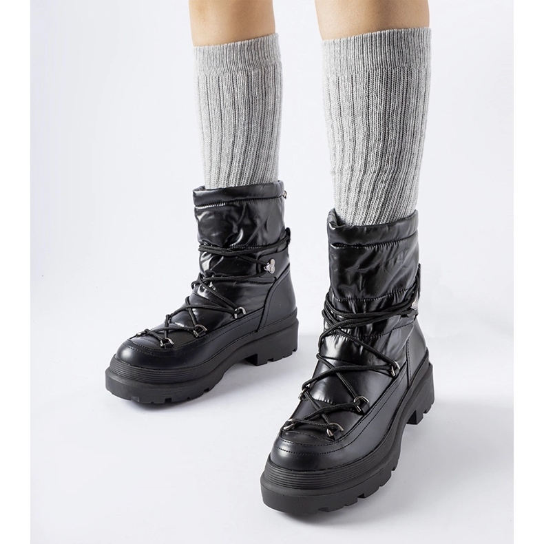 Czarne śniegowce ze ściągaczem Eagleville 1