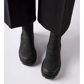 Czarne wsuwane botki Big Star MM274319 1