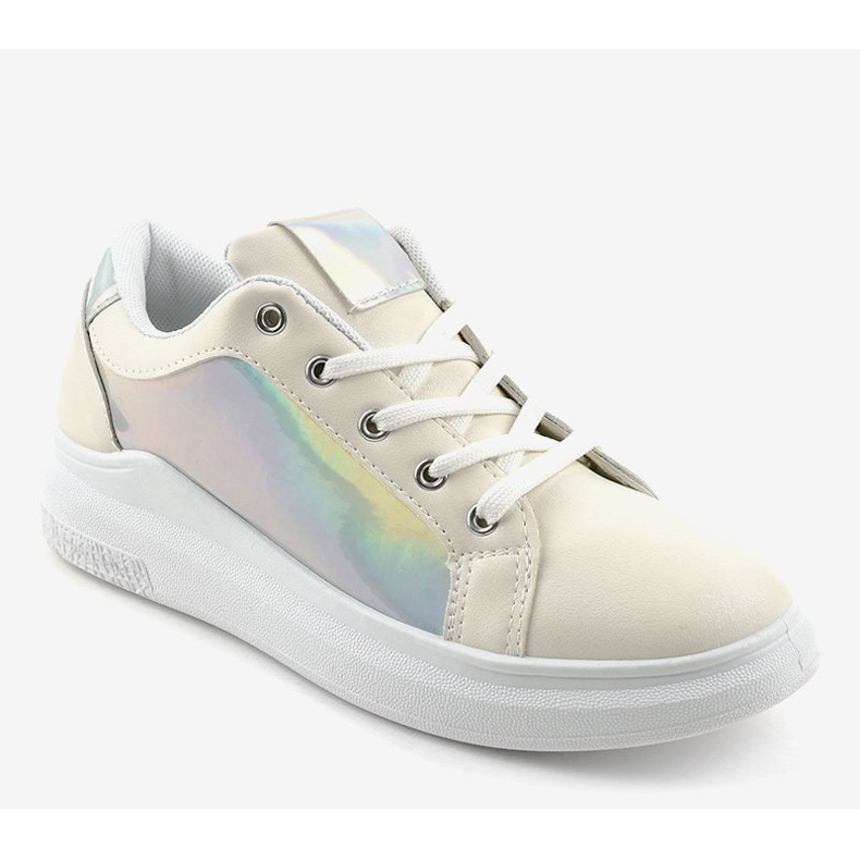 Białe sneakersy trampki TL141-5 1